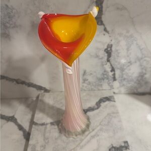 Vintage Murano Calla Lilly Bud Vase